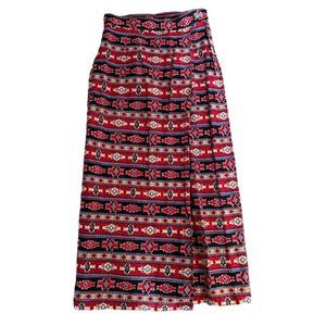 SUN RIVER SOUTHWEST INDIE STYLE WRAP VTG SKIRT WOMAN'S‎ SMALL | T1